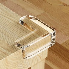  웨이타오 다용도 투명 실리콘 코너보호대 원형 L형 가구 책상 찬장 모서리가드 충격방지 10개  상품 이미지