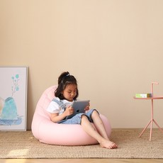 어린이 게으른 소파 좌석 소년 소녀 작은 공주 아기 귀여운 다다미 독서 공간 라운지 의자 이동식 및 빨, 핑크 배