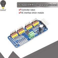 PCA9685 16 채널 12 비트 PWM/서보 드라이버 I2C 인터페이스 Arduino Raspberry Pi DIY 서보 실드 모듈용 전자 부품 액세서리 소스