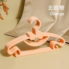 플라스틱 바지 코트 옷걸이 빨래방 건조대 옷 행어 걸이, 4.orange, 1개