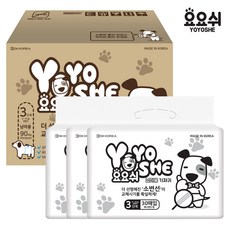  [요요쉬] 대용량 애견기저귀 남아용 3단계 90매 (30매 X 3P), 남아용 3단계 30매 X 3P, 1개 