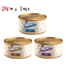 마이베프 마이슐랭 파테 습식캔 80g 24개입 고양이습식사료, 콤보(3종 8개씩)