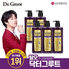 [TV CF 동일] 닥터그루트 프로비오틴 탈모완화 샴푸 400ml * 5통, 단품