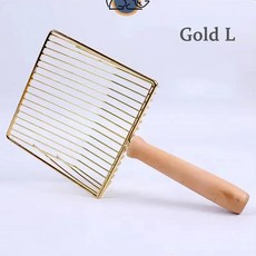 쓰레기 나무 고양이 손잡이 애완 동물 청소 삽 제품 변기 도구, 6.Gold L 0.7cm