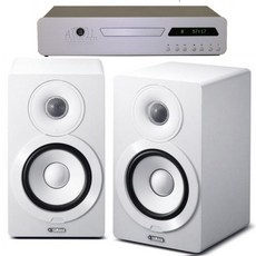아톨 CD50 SE + 야마하 NX-N500 네트워크 오디오 패키지, 화이트, 실버