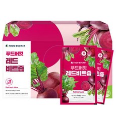 [푸드버킷]레드비트즙 30포X1박스, 2.4L, 1개