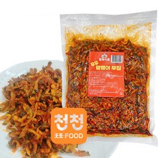 [천천중국식품] 고향의 맛 연변식 마른무우무침 500g 한국제조 고향반찬, 1개