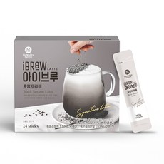 맥널티 아이브루 흑임자 라떼 24개입, 396g, 24개, 1개