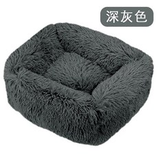 부드럽고 세탁 가능이긴 봉제 애완 동물 사육장 깊은 수면 개집, 1개, C.43x35x20cm