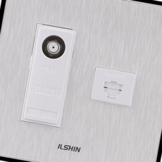 전화통신(우들릭) 2개용 복합 CATV-UNIT2기 8P 라이트 678000EA, 본상품, 1개