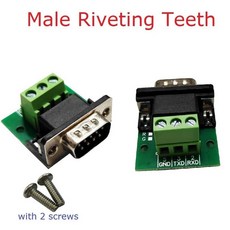 리벳 소켓 너트 암 수 어댑터 3 핀 신호 터미널 브레이크아웃 보드에 RS232 RS485 DB9, 1개