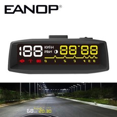 Eanop en-스마트 자동차 hud 헤드 디스플레이 obd ii eobd 자동 디지털 자동차 속도계 아우디 a6 c6 도요타, 02 blue_01 CHINA