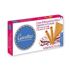 [미국직구 과자] Gavottes France Crispy Rolled and Fan Wafers Cigarettes 3.52oz, 수량