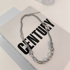 실버볼드목걸이