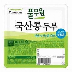 풀무원 국산콩두부 부침용, 380g, 2개
