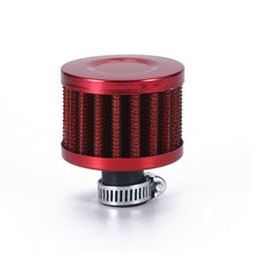 자동차필터 냉기 EP 범용 흡입구 커버 오토바이 25mm 통풍구 12mm 필터 브리더 R 차량 에어 크랭크케이스 미니, 12MM-RED