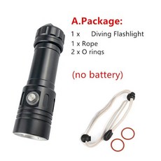 XHP50.2 Xm L2 Led 손전등 100m 수중 가장 전문 다이빙 라이트 스쿠버 다이빙 토치 핸드 램프 26650 18650 [스쿠버], 패키지, 중국, L2 LED 백색광
