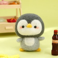 양모펠트 인형 만들기 키트 걱정인형 초보자 데이트용 니들펠트 취미 공예 DIY 펀치니들, 09