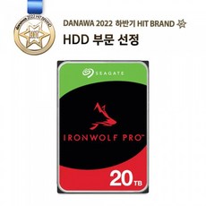 Seagate IronWolf Pro 7200/256M (ST20000NT001 20TB), 1 - 씨게이트아이언울프프로하드디스크24tbhddst24000nt002나스nas