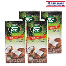 [태국] CHAOKOH TCC 코코넛 밀크 1000ml X4 / TCC COCONUT MILK 파스타 차오코 커피 쿠키 베이킹 커리, 4개