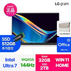 LG전자 2024 그램 프로 17인치 인텔 14세대 울트라7 윈도우11 32GB 512GB