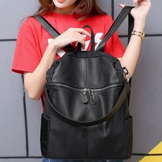데일리 심플 고급 원단 멀티용 여성가죽 백팩 * GS * 81D * U_N_68CA1DYB
