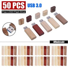 로고 무료 USB 나무 작은 선물 USB 30 플래시 드라이브 스틱 50 개/로트, 64GB X 50PCS, maple 3.0, 50개