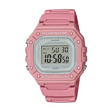 Casio 일루미네이터 알람 크로노그래프 디지탈 스포츠 시계 블루 (W218HC-2AV)