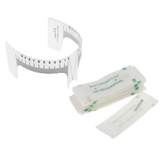 FWT 눈썹 정리 스텐실 눈썹 문신 바늘 눈썹 자수 바늘, 1개, As Described