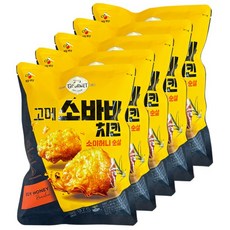 CJ제일제당 CJ 고메 소바바치킨 소이허니 순살 375g, 5개