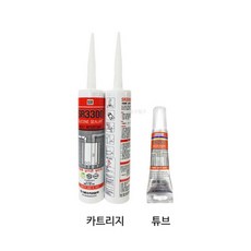 [1박스] 대흥 내열실리콘 SR3300 튜브/카트리지 회색 적색, 카트리지-적색(270ml), 1개