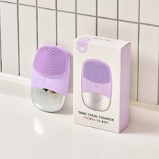 이야 2in1 페이스 진동클렌져 얼굴마사지기 저자극 딥클렌징 노폐물제거 뷰티디바이스, 이야 2in1 페이스 진동클렌져 퍼플