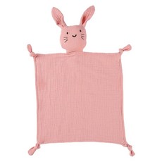 보안 담요 수건 면화 모슬린 턱받이 토끼 인형