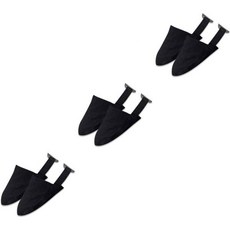 클리스피드 2켤레 볼링화 커버 남성용 볼링공용 볼링 액세서리 슬라이딩 매트, 186405Blackx3pcs, 18X16X5.5CMx3pcs