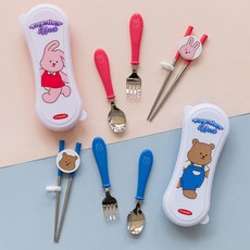마이 버디 스푼&포크&젓가락 하드케이스 세트 01-02, 01 송이, 1개