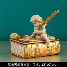 성모 금속 보관함 A타입 도자기 장식품 주석 천주교성물 세례식 묵주함 복고풍 천주교