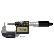 Asimeto 6 앤빌 옵션 튜브 마이크로미터 다양한 튜브 벽 두께 측정용, 0-25mm type B, 1개