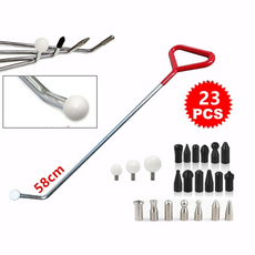 자동차 문콕 덴트 찌그러짐 복구 dent repair rod hook tool paintless dent repair car dent repair kit 우박 해머 제거 키트, 58cm 막대, 1개