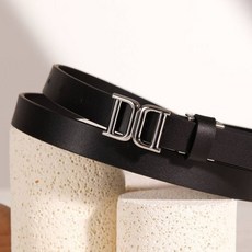 닥스 벨트 DBBE4F792BK [여성벨트][DD Symbol] 블랙 DD 실버 버클 소가죽 여성벨트