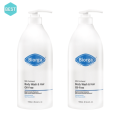 Biorga 바이오가 바디워시 오일-프리 & 모이스처 바디워시 대용량 bodywash 수딩젤 약산성 바디클렌저 임산부 아이 식물유래성분