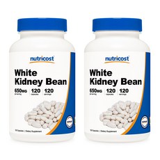 흰 강낭콩 650mg 120캡슐 2병, 120정,