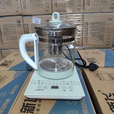 보양주전자 다용도 1.8L 차 달인 약주전자 전자동 유리 고온내성 화차 끓이기, 색깔5, 1개