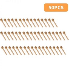 스푼 세트 수저 숟가락 커트러리 티스푼 고꿀 젓는 막대 혼합 손잡이 항아리 100PC 우드 디퍼 꿀 롱 스틱 용품 주방 도구, 50pieces, 50개