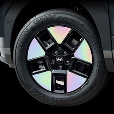 싼타페 MX5 하이브리드 휠스티커, 20인치 디자인플러스, 블랙 무광4P, 4개