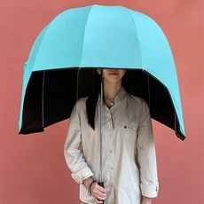 헬멧우산 장우산 UV차단 1인용