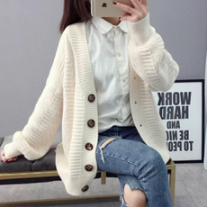 흰색가디건