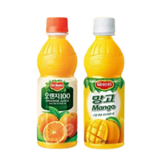 롯데칠성음료 델몬트 오렌지 400ml*20개 망고 로어슈거 400ml*20개 40개, 400ml