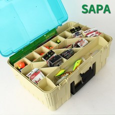 싸파 싸파 대형 2단 다용도 멀티소품 태클박스 H487/낚시용품/낚시소품/태클, 단일옵션, 1개