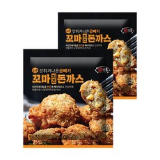 노랑 1등급 한돈 꼬마 치즈 돈까스 500g 2개