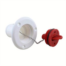 캠핑카 카라반 캐라반 물 탱크 커버 주입구 연료 입구 내구성 교체 캡 부품 38mm 필러 전문 요트, 38mm 흰색, White-red, 1개